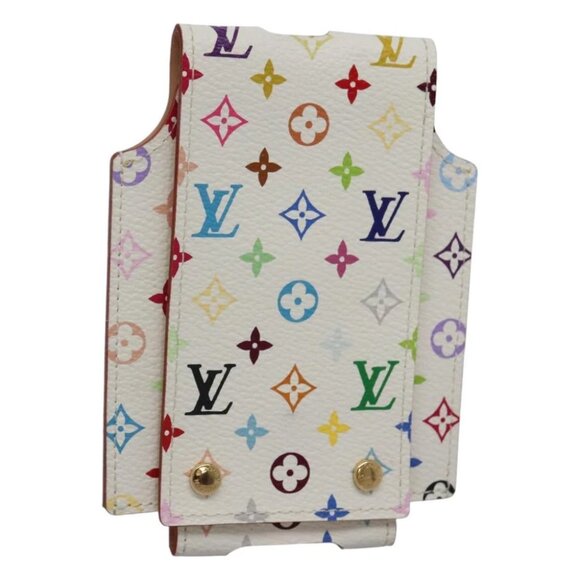 LOUIS VUITTON Monogram Multicolor iPod Nano Case White M60014 LV Auth BA1541 - Picture 1 of 15